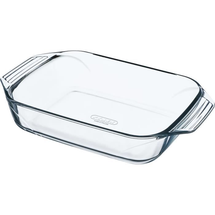 Lot de 4 plats a four - PYREX - Verre - Rectangulaire - 27/31/35/39 cm