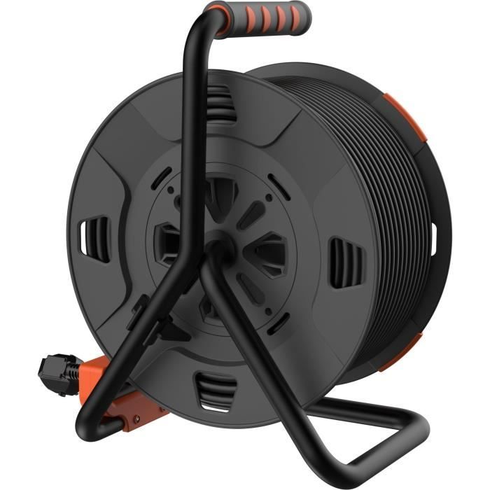 Enrouleur - QUARX - Bricolage - 40m, H07RN-F 3G 1,5mm², tambour plastique