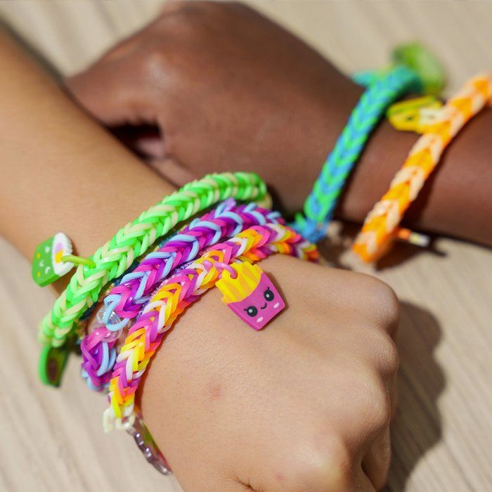 Kit de création de bracelets d'amitié - BANDAI - Rainbow Loom - Wrapit - 648 pieces - 20 projets DIY