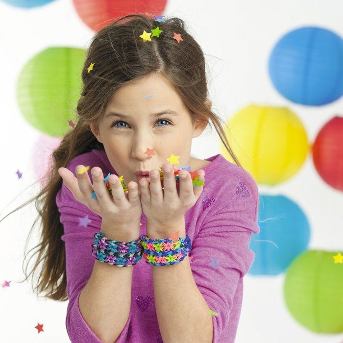 Kit créatif DIY bracelets élastiques - BANDAI - Rainbow Loom - Treasure Trove - 11 000 élastiques et accessoires