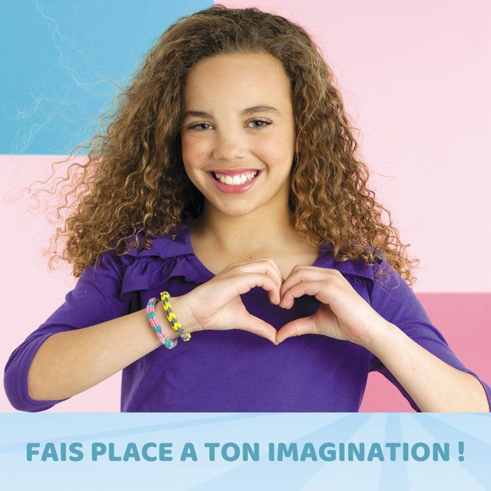 Kit créatif DIY bracelets élastiques - BANDAI - Rainbow Loom - Treasure Trove - 11 000 élastiques et accessoires