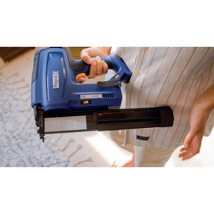 Cloueuse électrique - RAPID - BNX50 - Batterie 18V - Pour clous n°8/20-50mm - Coffret (Boîte + batterie + chargeur) - (5001498)