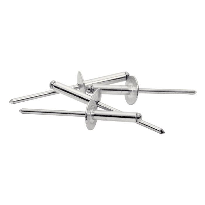 Rivets XL Ø3.2 x 8mm - RAPID - Alu - Boite 50 + foret