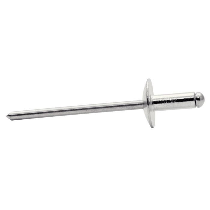 Rivets XL Ø3.2 x 8mm - RAPID - Alu - Boite 50 + foret