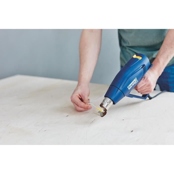 Pistolet air chaud - RAPID - R1800 - 1800W - Décapeur thermique jusqu'a 550°C - Coffret (Accessoires inclus) - (5001350)