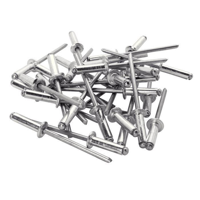 RAPID - Rivets - 4 x 12mm Alu ALU - Boite de 500