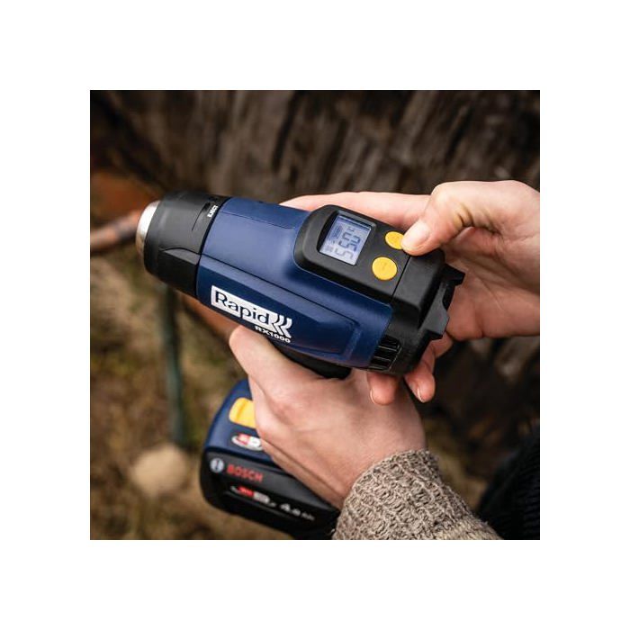 Pistolet air chaud - RAPID - RX1000 - Batterie 18V - Décapeur thermique jusqu'a 550°C - Boîte sans batterie - (5001513)