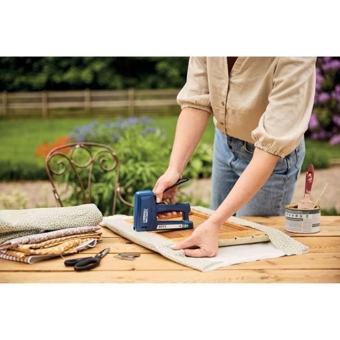 Agrafeuse manuelle - RAPID - RPC4 - Pour isolation - Pour bricolage - Pour agrafes et clous - 4 en 1 - 4 projectiles - (5001631)