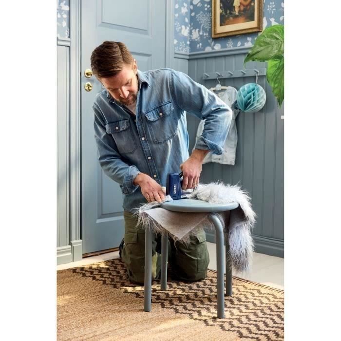 Agrafeuse manuelle - RAPID - RPC4 - Pour isolation - Pour bricolage - Pour agrafes et clous - 4 en 1 - 4 projectiles - (5001631)