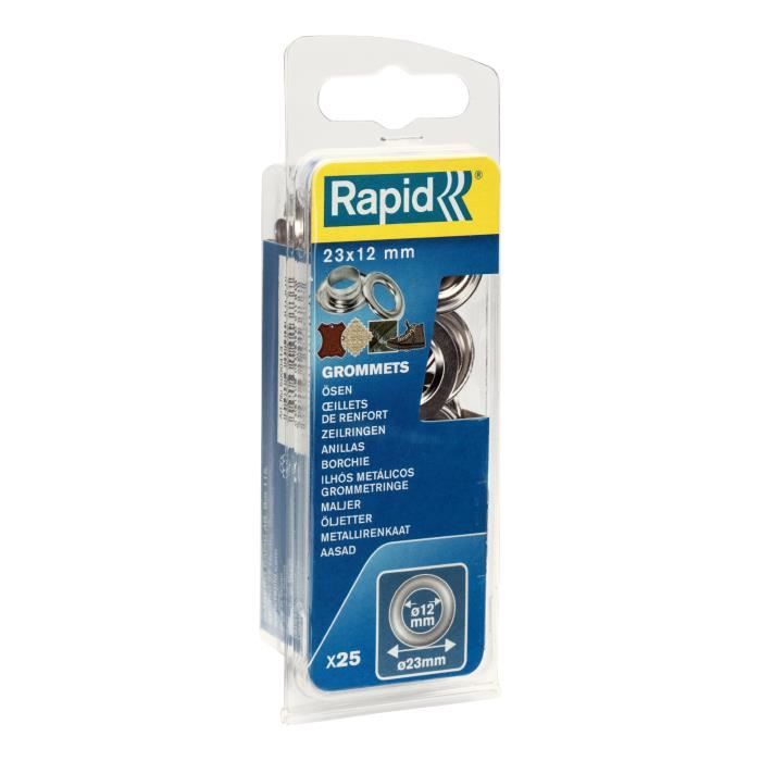 RAPID 25 oeillets de renfort 12mm