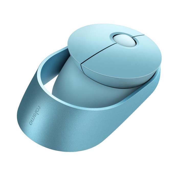 Souris sans fil - RAPOO - RAMELO AIR 1 - Bleu - Silencieuse - Rechargeable - Multimode