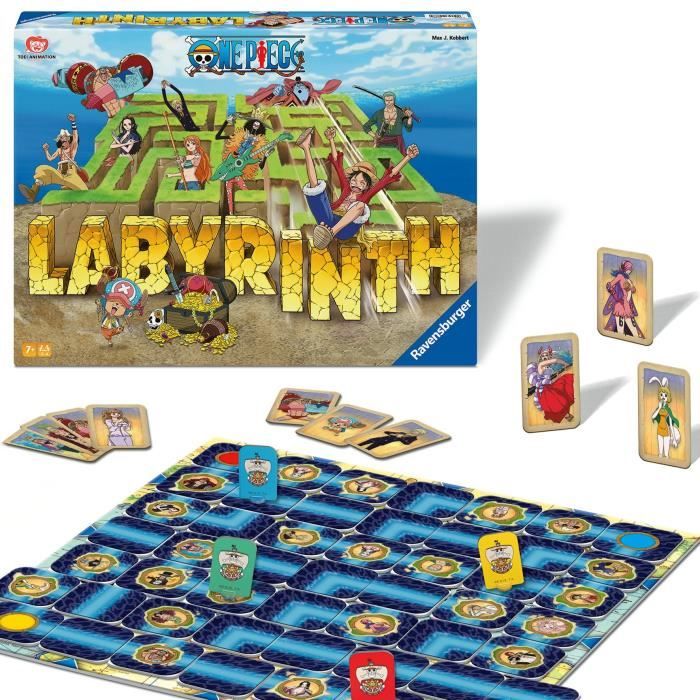 RavensburgerJeu de société classiqueLabyrinthe One PieceJeu de plateau-Jeu de réflexion-Enfant et FamilleDes 7 ansMixte22887