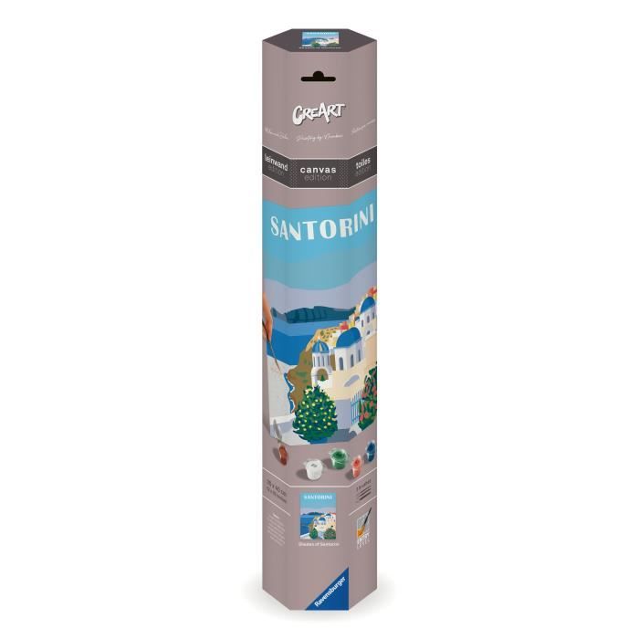 RavensburgerCreArt Toiles 30x40 cmSantorinPeinture par numérosAdulte-Activité détente et créativeDes 12 ans23906