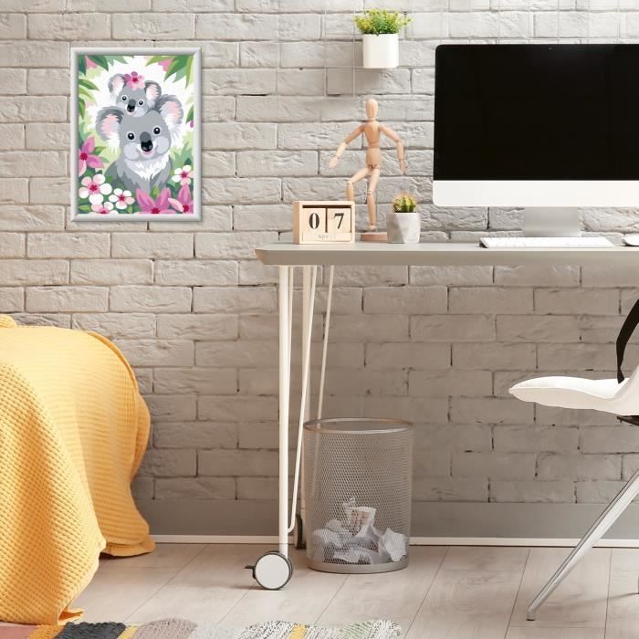 CreArt Kids 18x24cm Maman koala et son bébé, Kit de peinture par numéros Numéro d'Art, Des 9 ans, 25833, Ravensburger