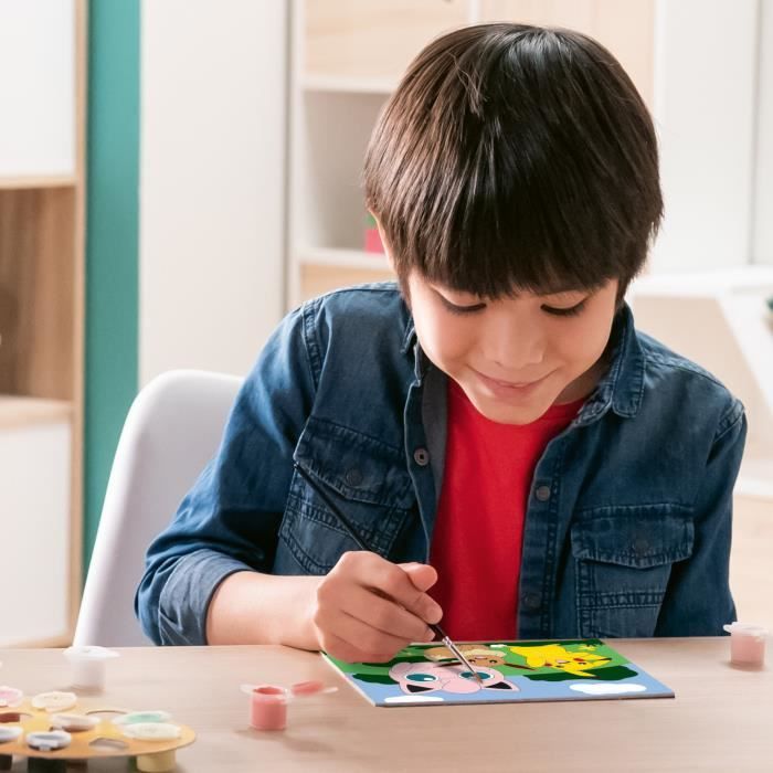 CreArt Kids 18x24cm Pokemon, Kit de peinture par numéros Numéro d'Art, Des 7 ans, 25839, Ravensburger