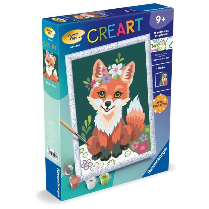 CreArt Kids 18x24cm Renard fleuri