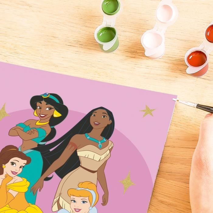 CreArt Kids 18x24cm Disney Princess, Kit de peinture par numéros Numéro d'Art, Des 7 ans, 25843, Ravensburger