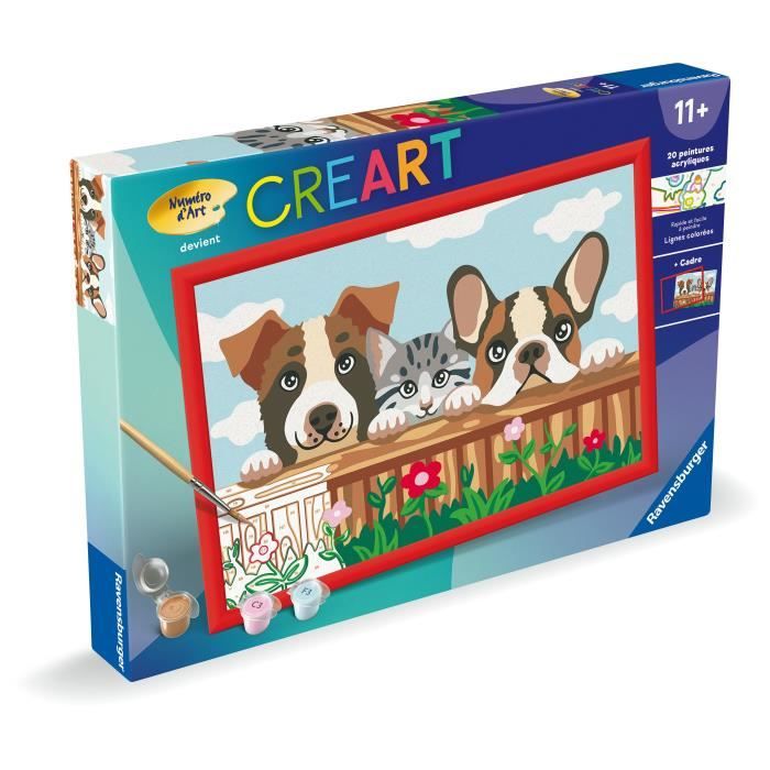 CreArt Kids 31x21cm Chiens et chat
