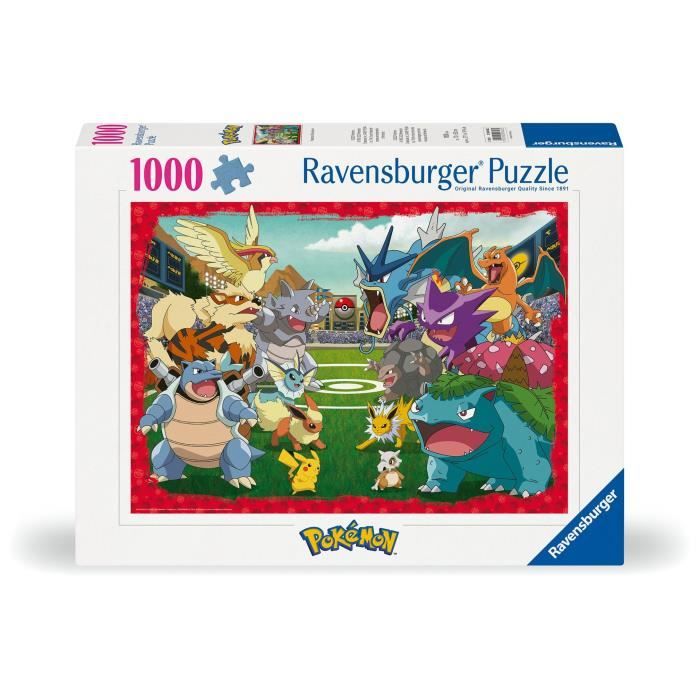 Puzzle 1000 pieces Pokémon l'affrontement, Adultes et enfants dés 14 ans, Puzzle de qualité supérieure, 12000628, Ravensburger