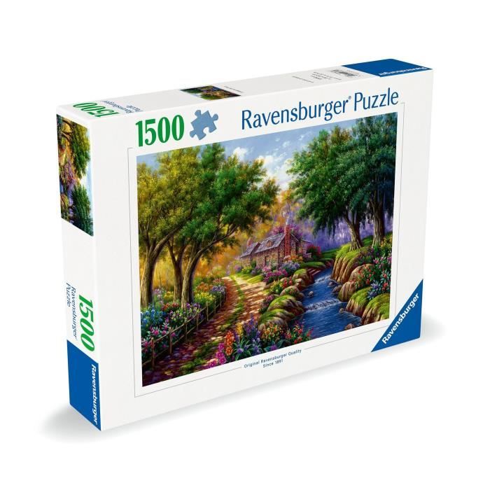 Puzzle 1500 pieces Cottage au bord de la riviere, Adultes & enfants des 14 ans, 12000735, Ravensburger
