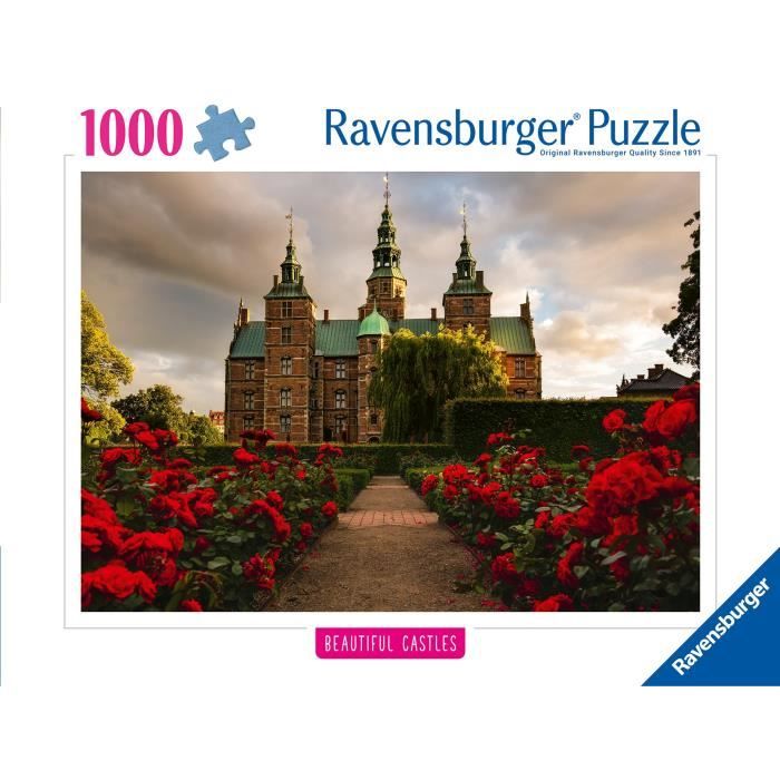 Puzzle 1000 pieces Château de Rosenborg, Danemark, Collection Highlight, des 14 ans, Château, 12001336, Ravensburger