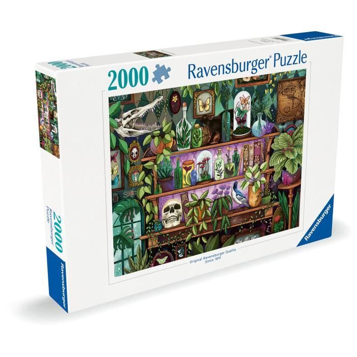 Puzzle 2000 pieces, Des 14 ans, Bibelots et objets de sorciere, Puzzle de qualité premium fabriqué en Europe, Plantes, 12001416
