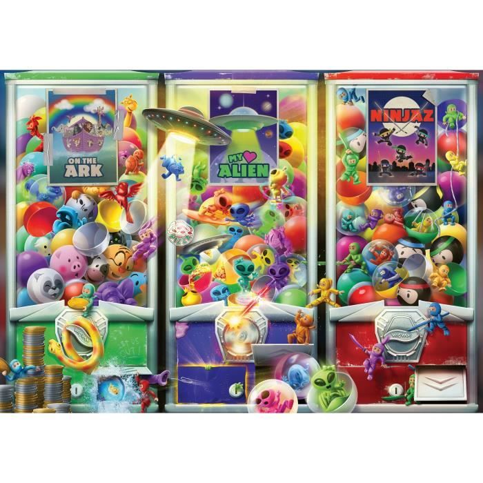 Puzzle 1000 pieces Animaux, aliens et ninjas, des 14 ans, Puzzle de qualité supérieure, Nombreux, 12001482, Ravensburger