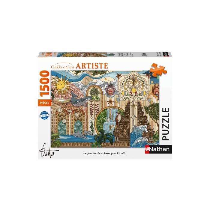 Puzzle 1500 pieces Le jardin des reves, des 14 ans, Puzzle de qualité supérieure, Collection Artiste, 12001612, Nathan