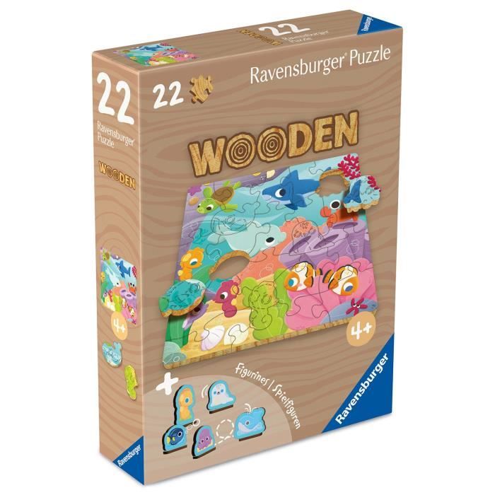 Monde sous-marin - Puzzle bois - 22 pieces - des 4 ans - Ravensburger