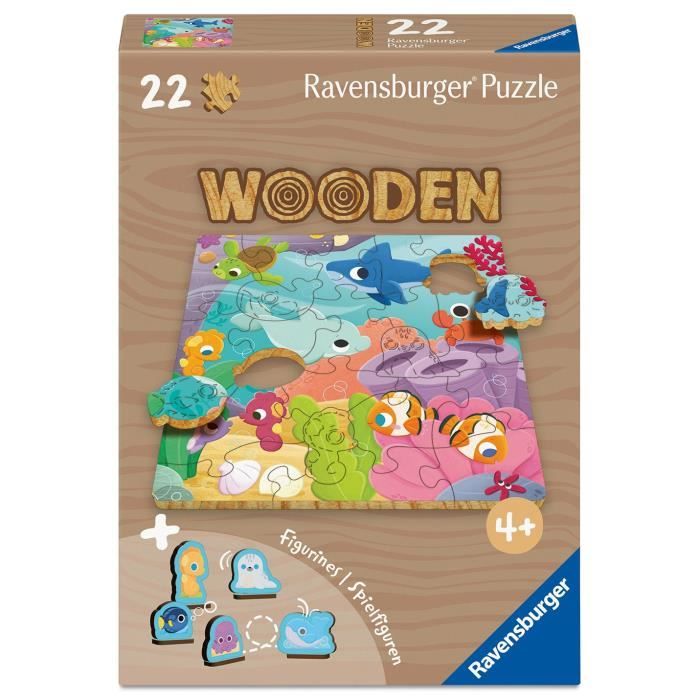Monde sous-marin - Puzzle bois - 22 pieces - des 4 ans - Ravensburger