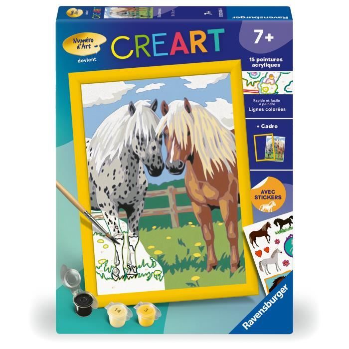 CreArt Kids 18x24cm Duo chevaux