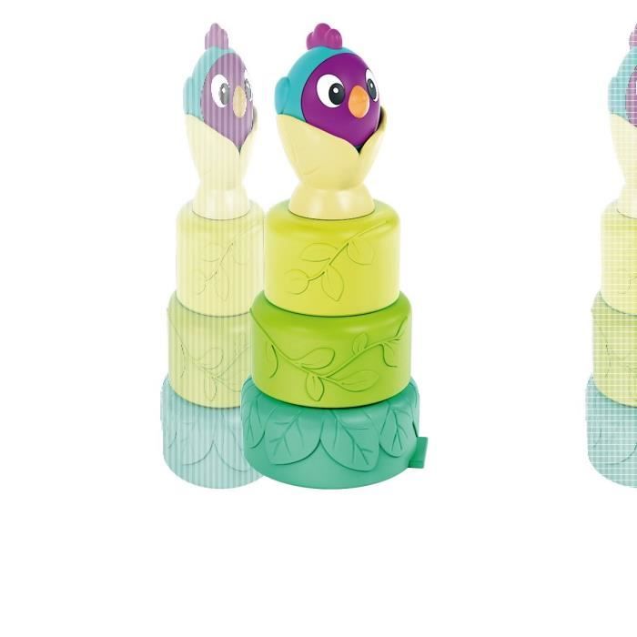 Ravensburger play+, Tasses a empiler - Petit oiseau , 0-12 mois, Premier âge, bébé