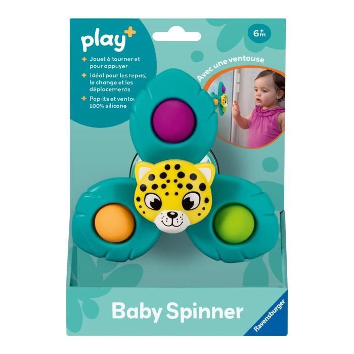 Ravensburger play+, Baby Spinner - LÈopard, 6-36 mois, Premier ‚ge, bÈbÈ