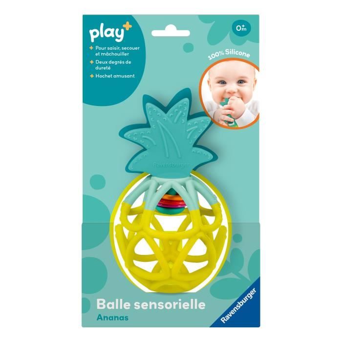 Ravensburger play+, Balle sensorielle - Ananas, 6-36 mois, Premier ‚ge, bÈbÈ