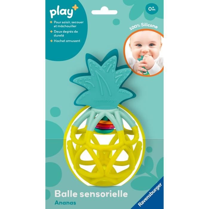 Ravensburger play+, Balle sensorielle - Ananas, 6-36 mois, Premier ‚ge, bÈbÈ