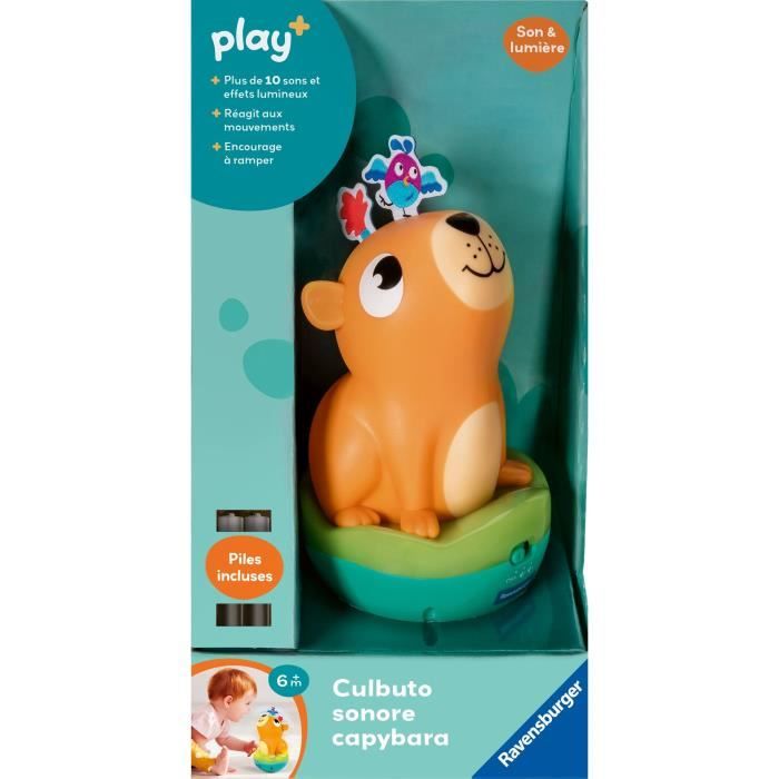 Ravensburger play+, Culbuto sonore Capybara, 6-36 mois, Premier ‚ge, bÈbÈ