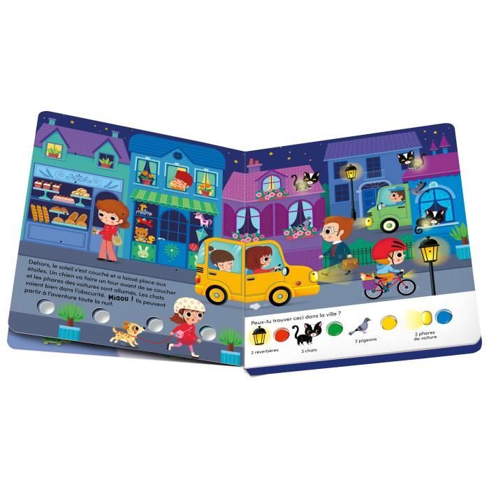 Ravensburger play+, Cherche et brille - Dans la nuit, Livre, Premier ‚ge, bÈbÈ