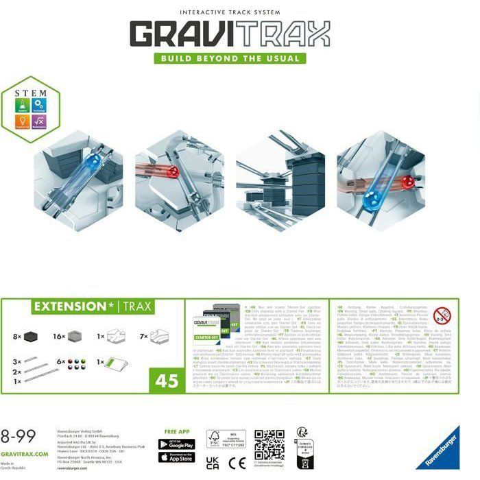 GraviTrax Set d'Extension Trax / Rails - 224142 - A partir de 8 ans Ravensburger