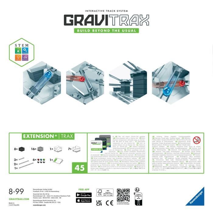 GraviTrax Set d'Extension Trax / Rails - 224142 - A partir de 8 ans Ravensburger