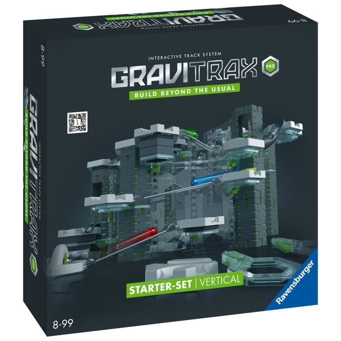 GraviTrax PRO Starter Set Vertical, 152 pieces-Circuit de billes, Parcours de billes a construire, Des 8 ans, 22426, Ravensburger