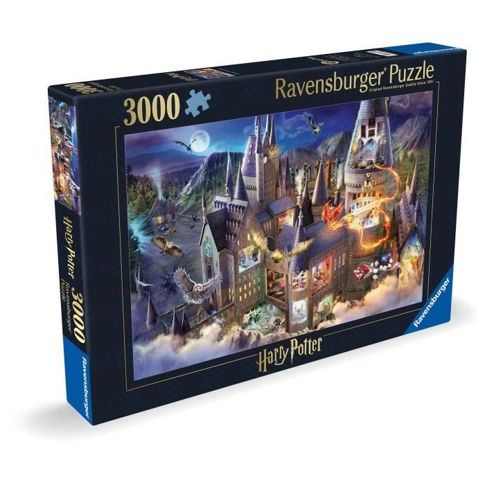 Puzzle 3000 pieces Vue sur le château de Poudlard / Harry Potter, des 14 ans, 17561, Ravensburger