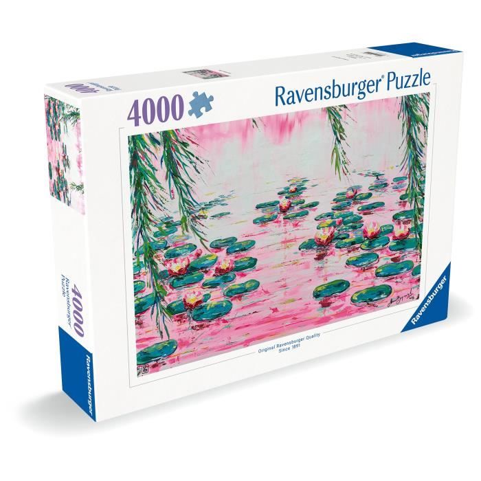 4000 p Les nénuphars roses