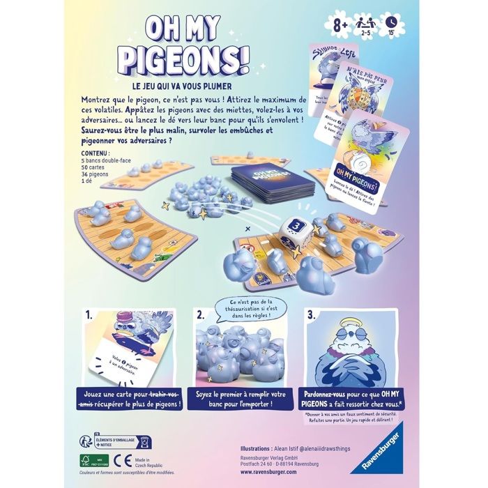 Jeu d'ambiance Ravensburger Oh My Pigeons