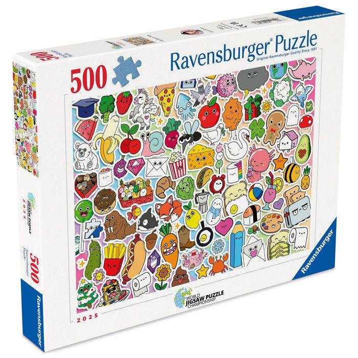 Ravensburger - Puzzle 500 pieces - Stickers kawaii - Adultes et enfants des 12 ans - Puzzle de qualité supérieure - 12001796