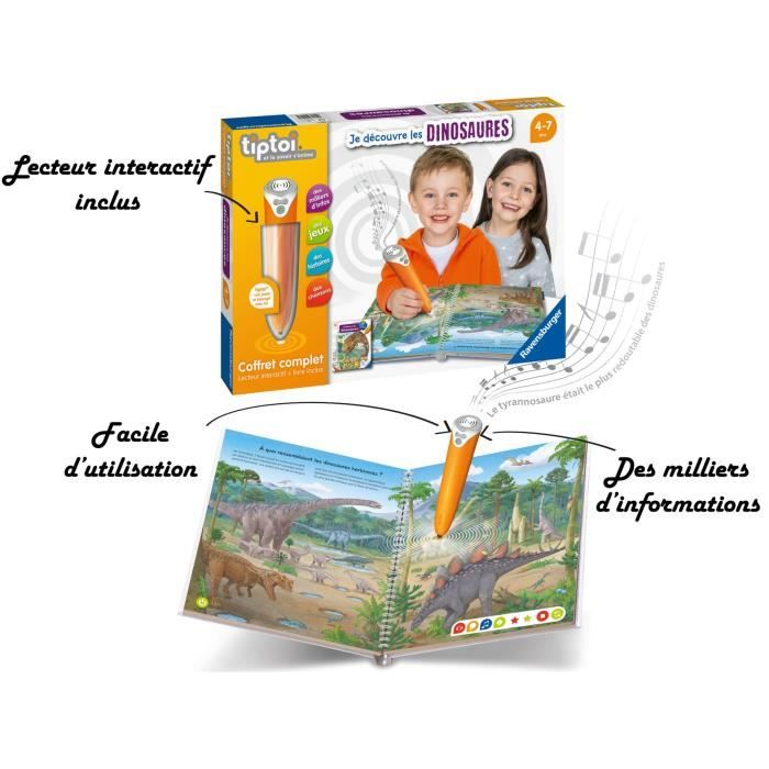 Coffret complet tiptoi Ravensburger Je dÈcouvre les dinosaures