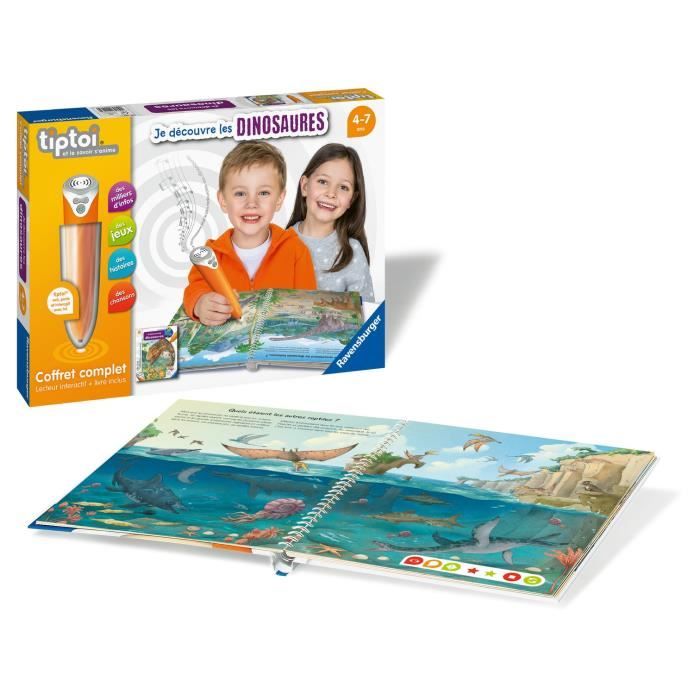 Coffret complet tiptoi Ravensburger Je dÈcouvre les dinosaures