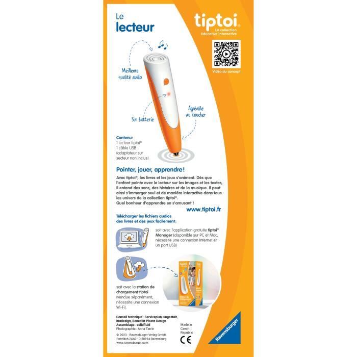 tiptoi Lecteur stylo interactif, 00178, A partir de 2 ans, Ravensburger