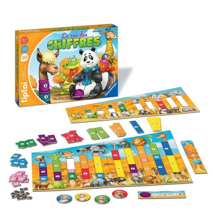 tiptoi Le Zoo des chiffres, Jeu éducatif électronique, sans écran, 00189, A partir de 4 ans, Ravensburger