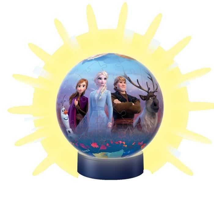 Puzzle 3D Ball La Reine des Neiges 2 illuminé - Ravensburger - Enfant 6 ans et plus