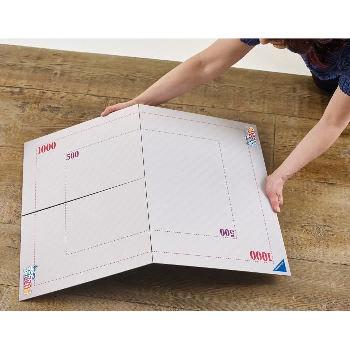 Plateau de puzzle - RAVENSBURGER - 17971 - Pliable - Pour 1000 pieces - Pinces de fixation